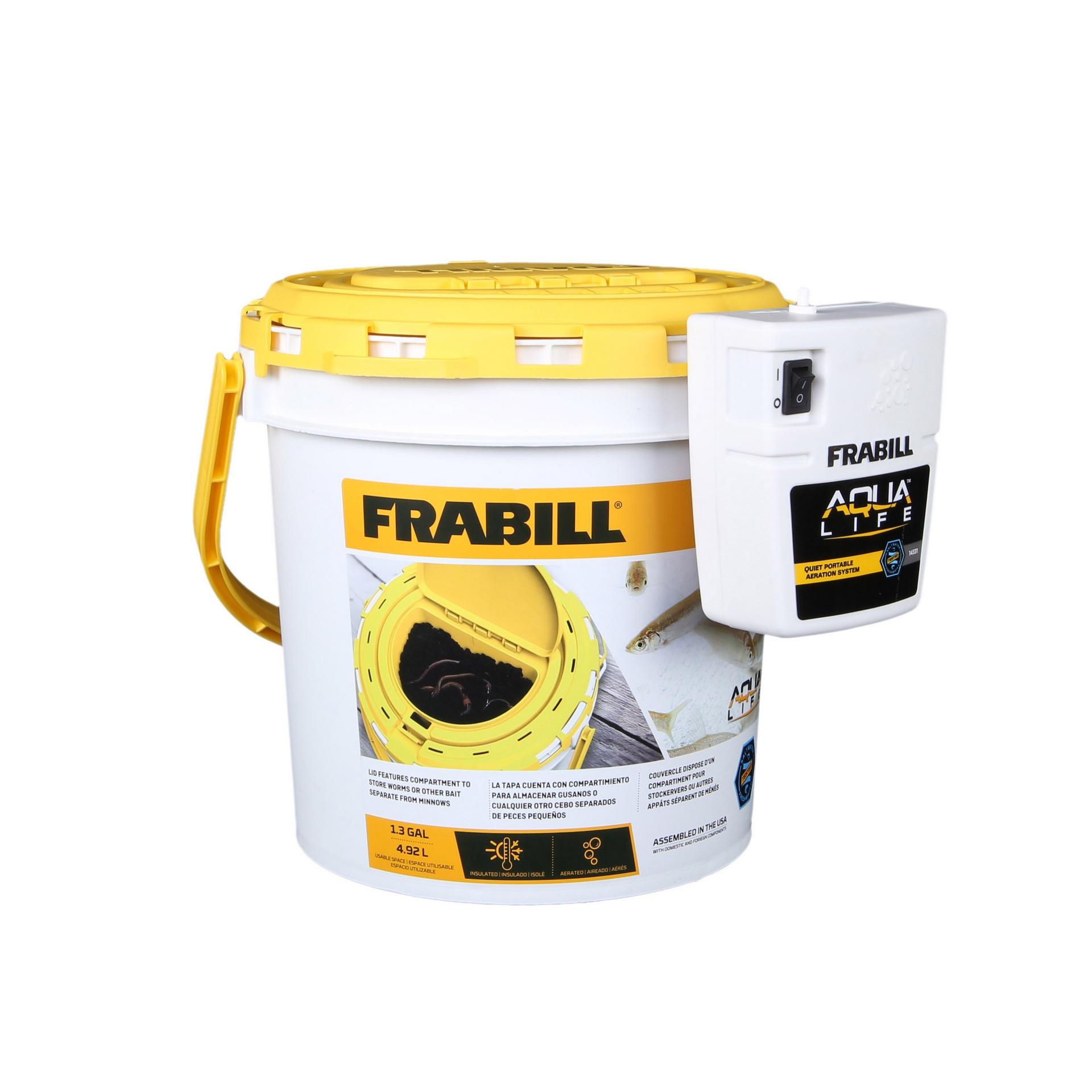 Frabill Aerated Dual Bait Bucket Frabill®