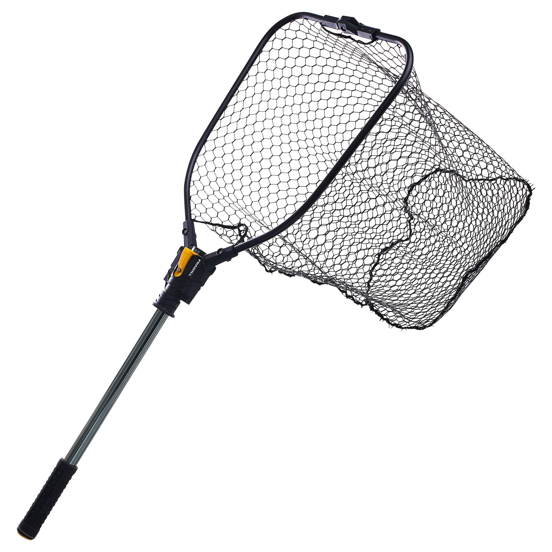 Frabill 32 in. Tangle Free Steel Power Catch Fishing Net with Adjustable Handle
